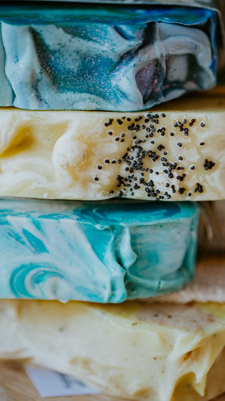 Handmade soap, texture photography